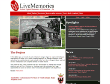 Tablet Screenshot of livememories.org